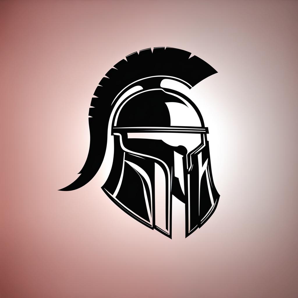 spartan tattoo minimalist color design 