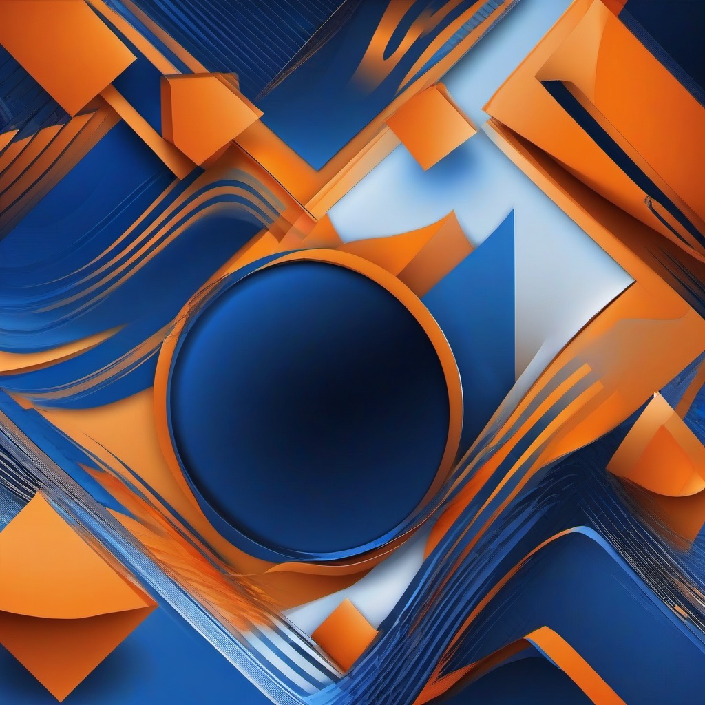 blue and orange background  