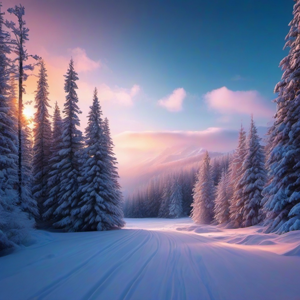 Winter background wallpaper - snowy background aesthetic  