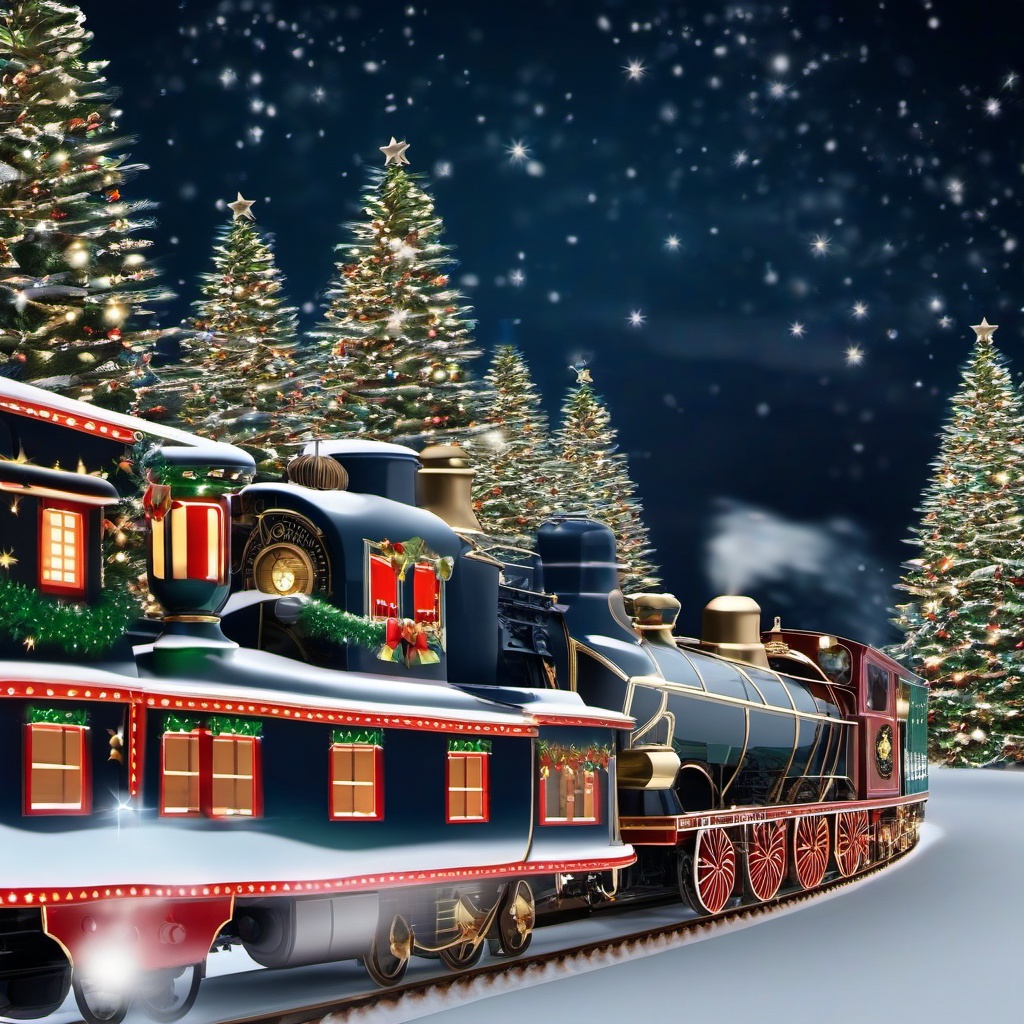 Christmas Background Wallpaper - christmas train background  