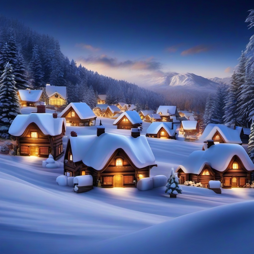 Snow Background Wallpaper - snow village background  