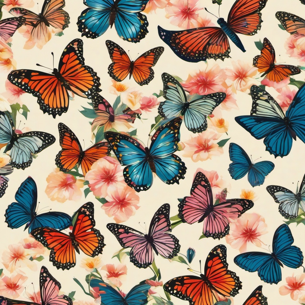 Butterfly Background Wallpaper - floral butterfly background  