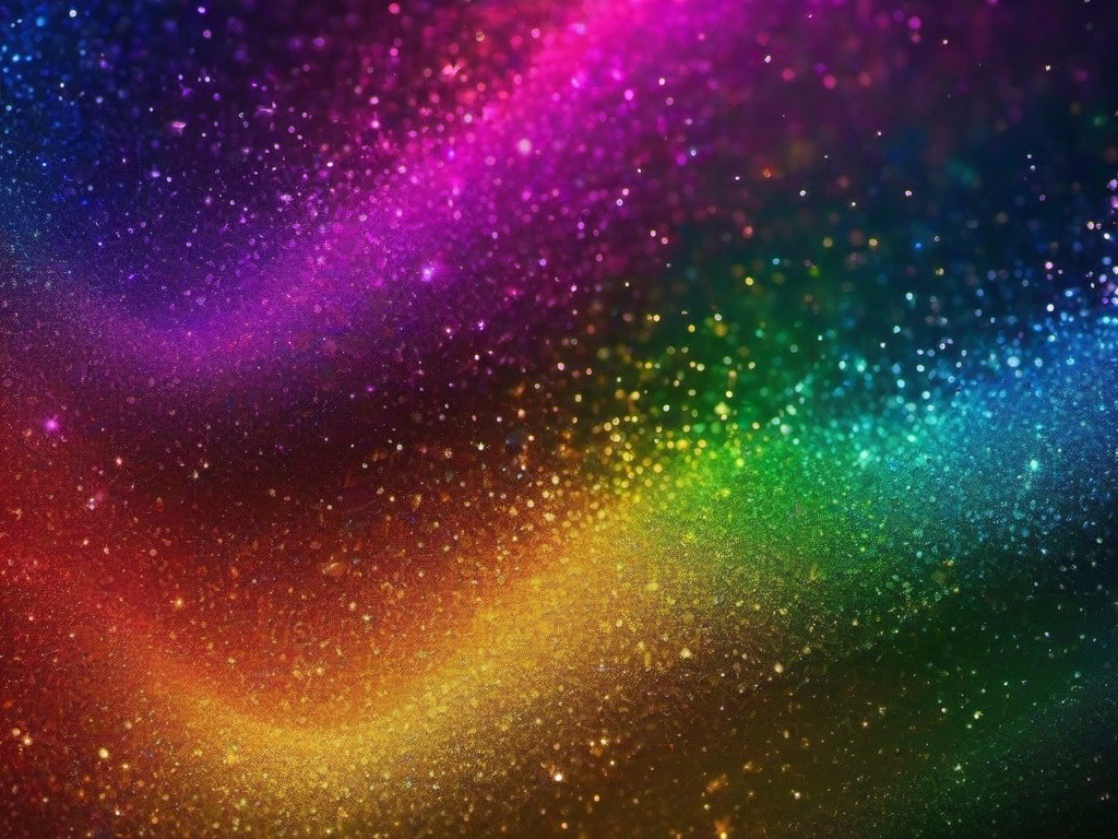 Rainbow Glitter Wallpaper  