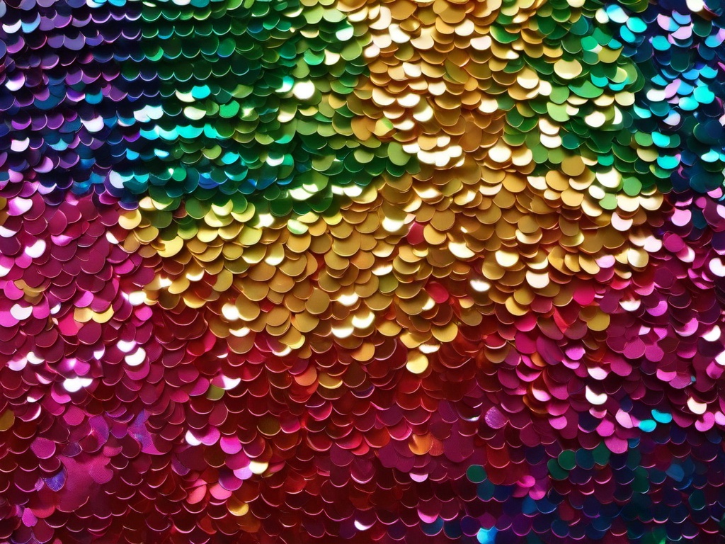 Rainbow Sequin Background  