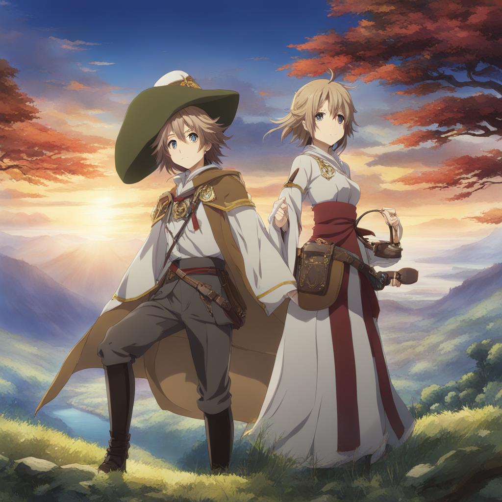 mushoku tensei embarks on a grand adventure in a fantasy world. 