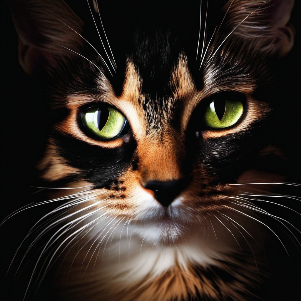 Cat Background Wallpaper - cat eyes black background  