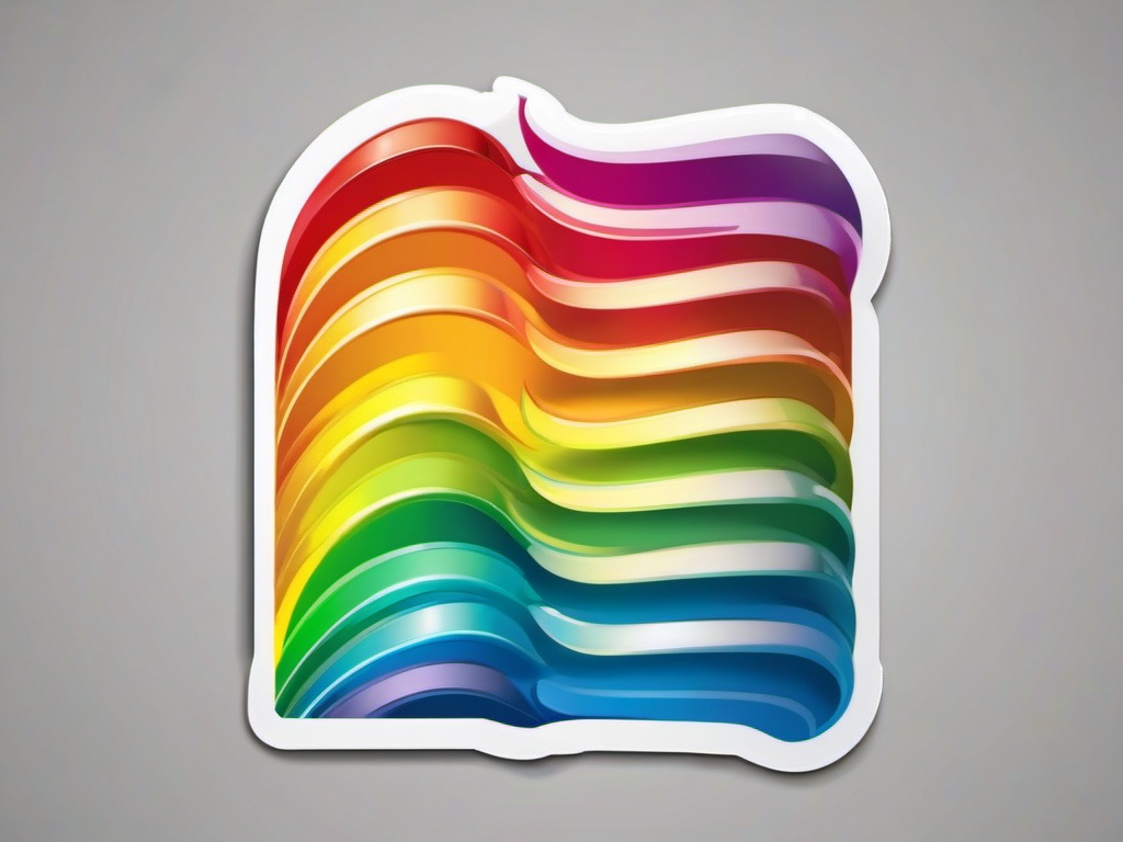 Rainbow Maker sticker- DIY Colorful Magic, , color sticker vector art