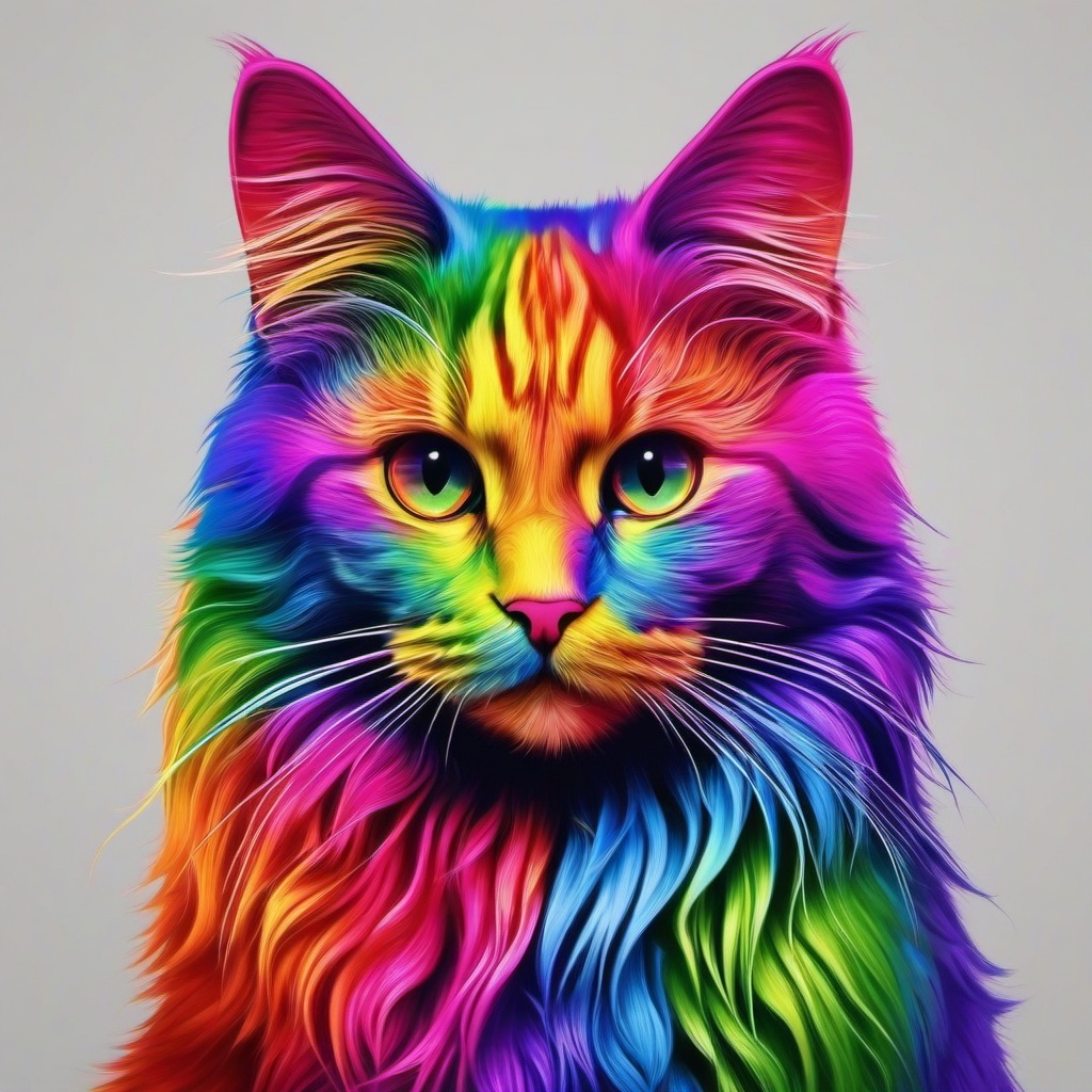 Rainbow Background Wallpaper - rainbow cat background  