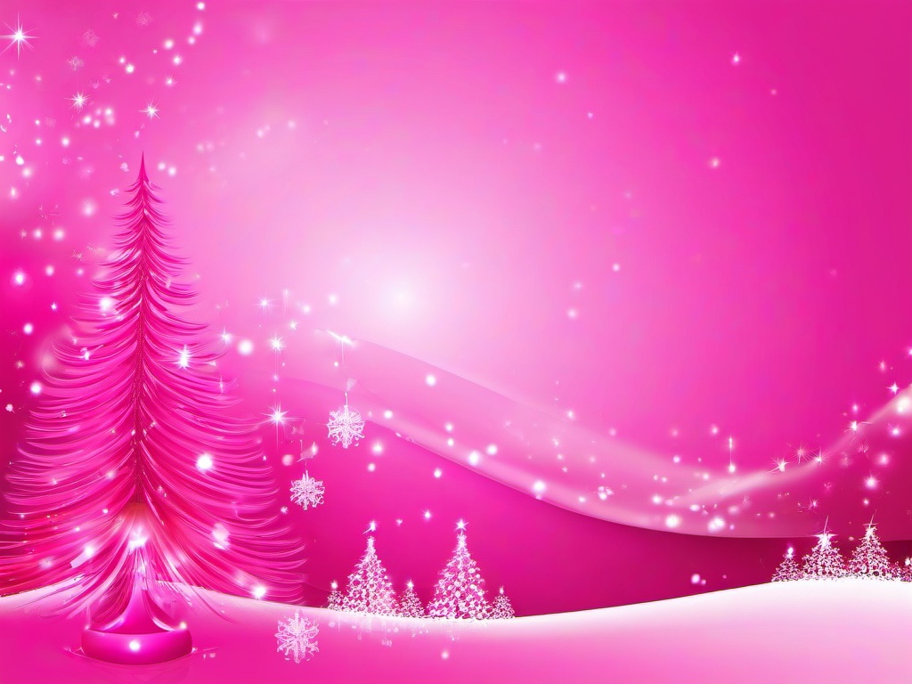 Pink Xmas Wallpaper  