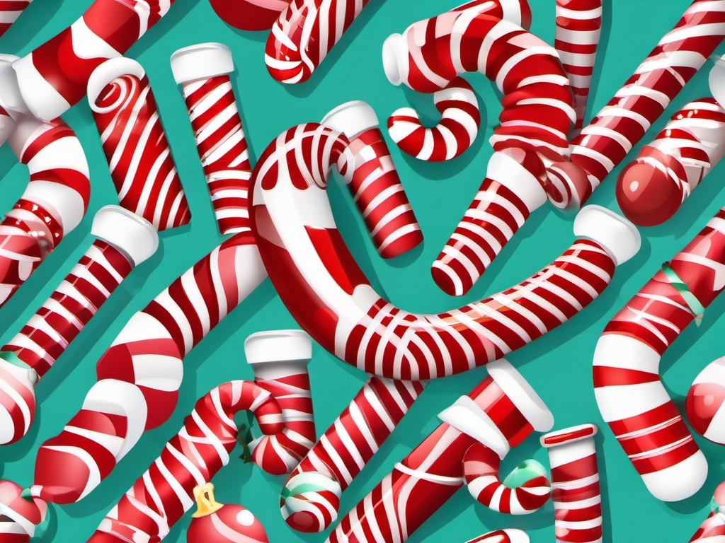 Candy Cane clipart - candy cane in a stocking  color,minimalist,vector clipart