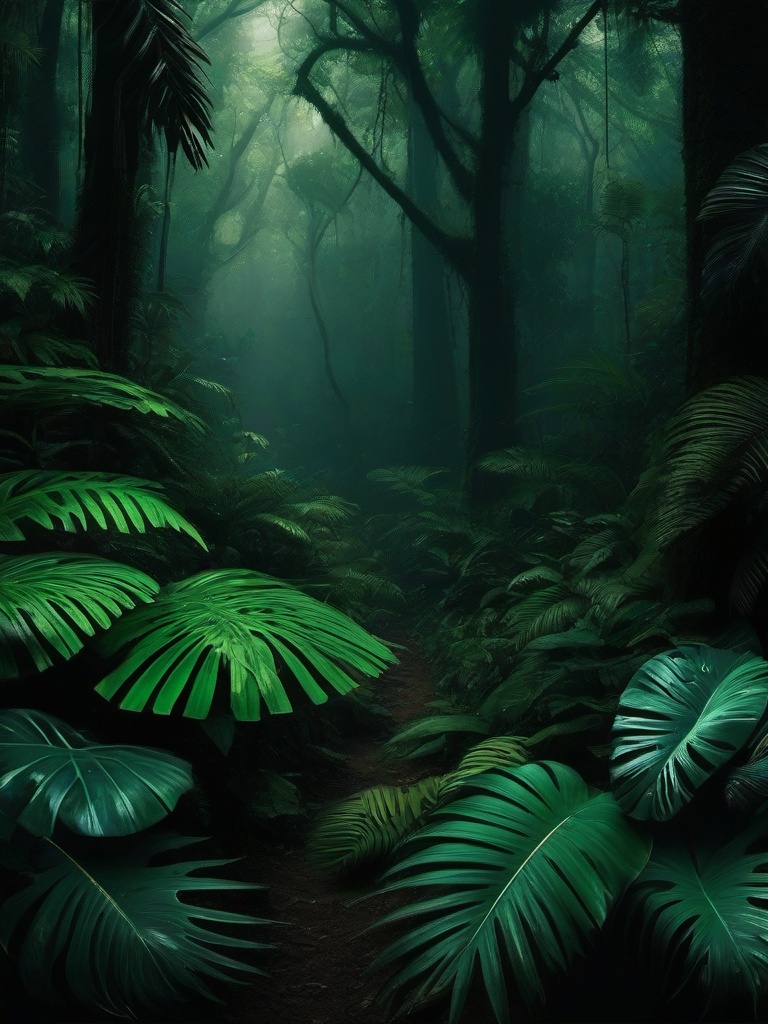 Dark Rainforest Wallpaper  ,mobile iphone background wallpaper