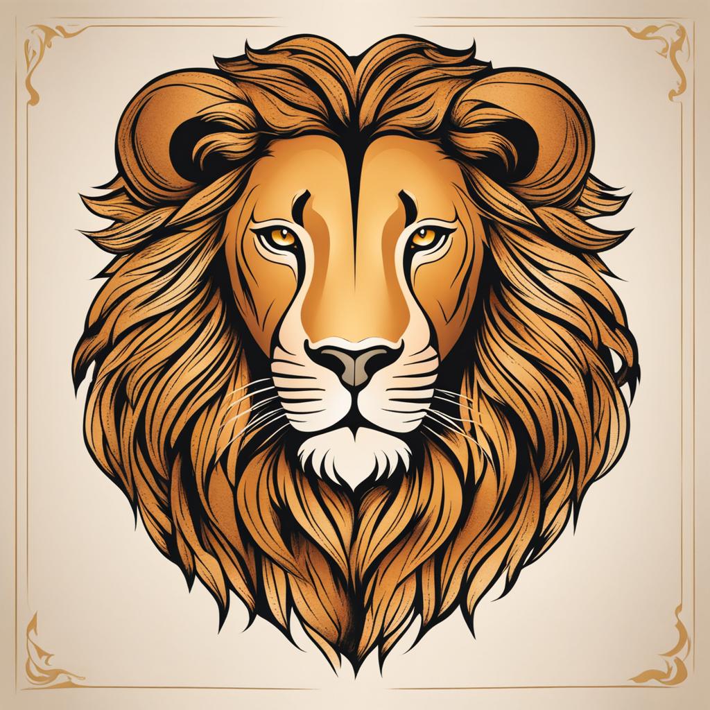 leo tattoo, celebrating the bold and confident traits of the leo zodiac sign. 