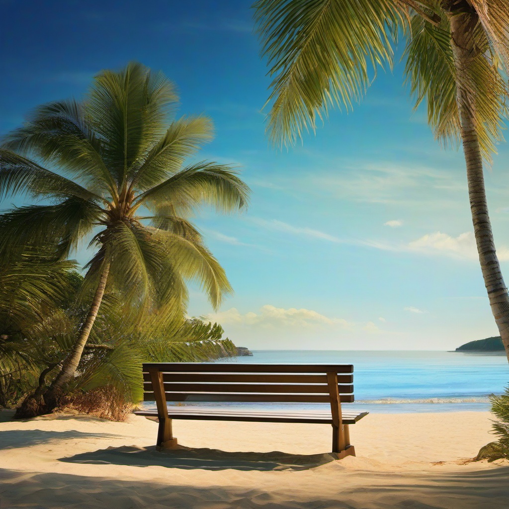 Beach Background Wallpaper - beach bench background  