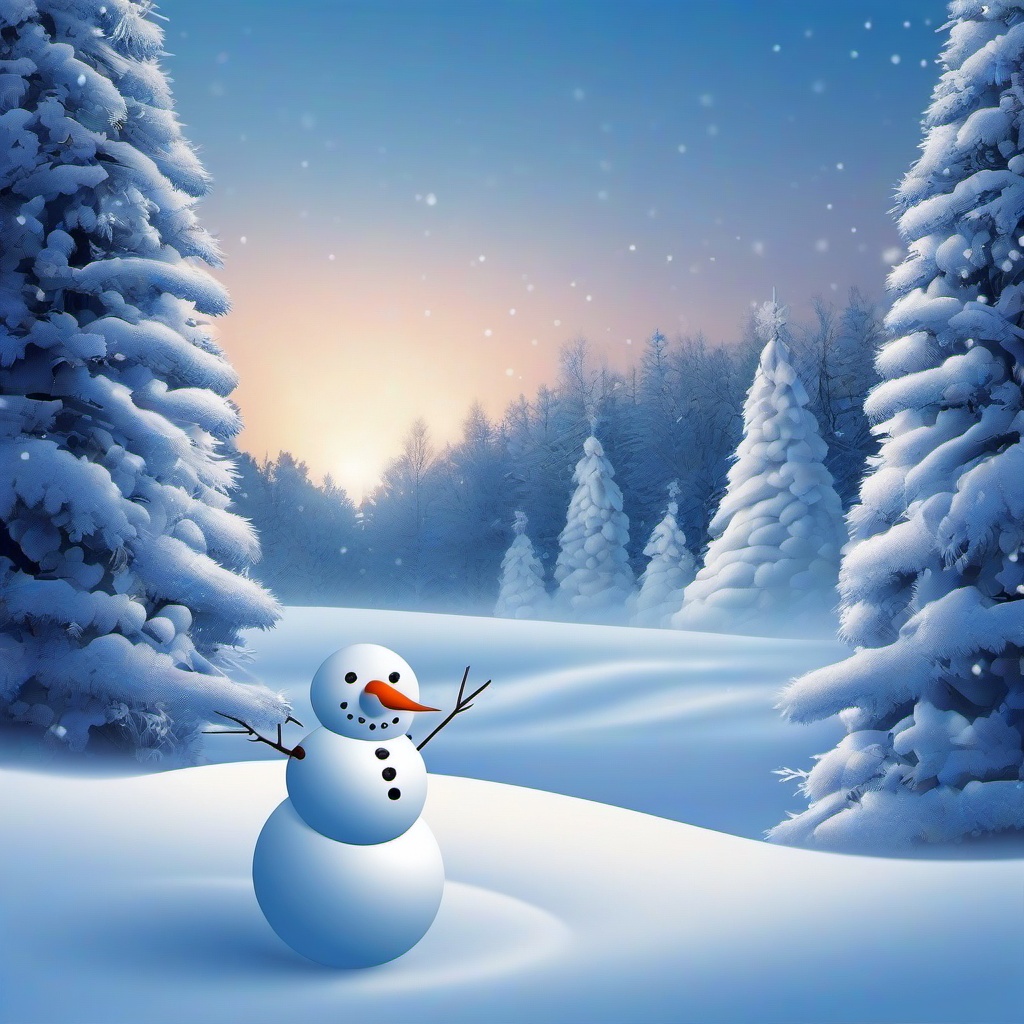 Snow Background Wallpaper - snowman winter background  