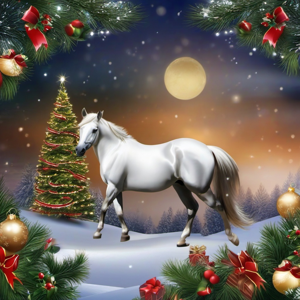 Christmas Background Wallpaper - horse christmas wallpaper  