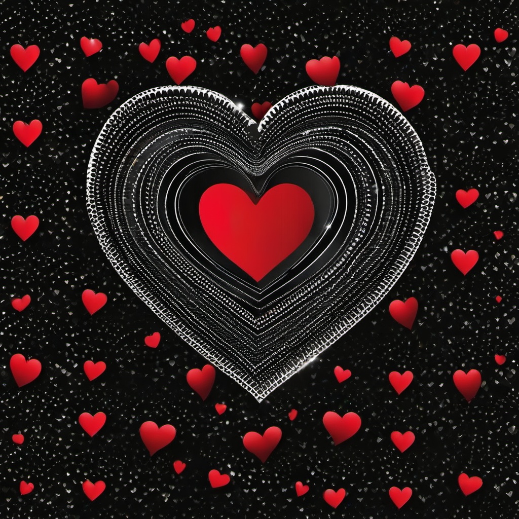 Heart Background Wallpaper - black wallpaper love heart  