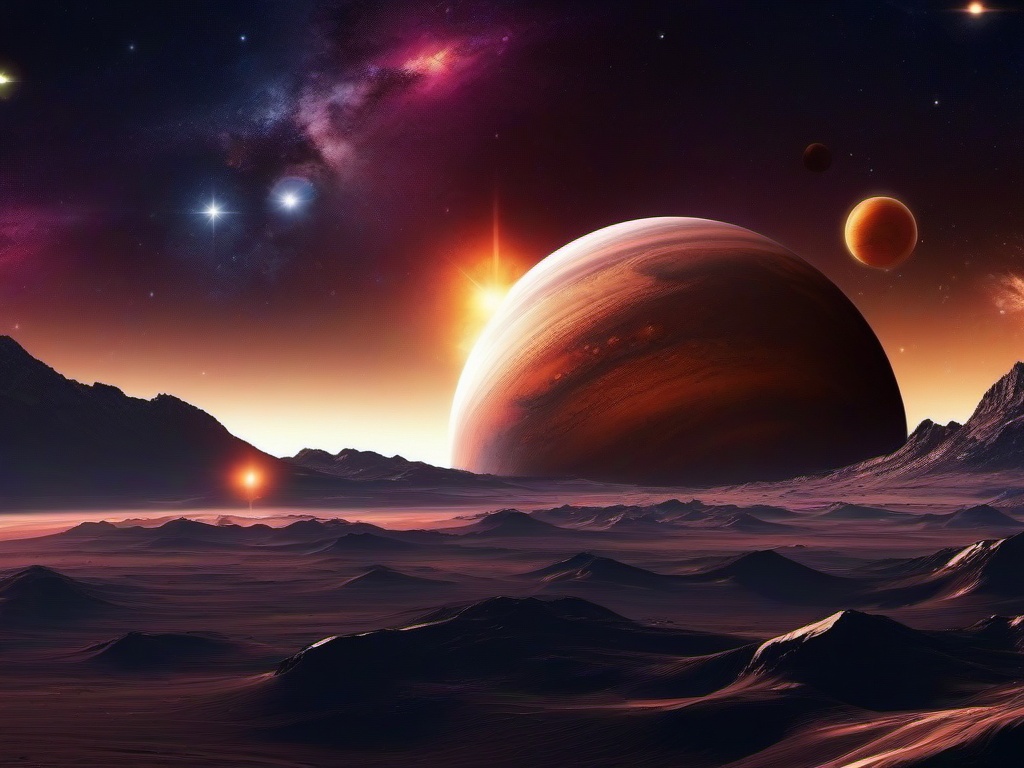 galaxy planets wallpaper  background