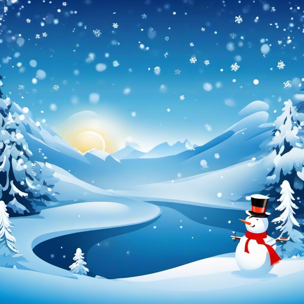 Winter background wallpaper - cartoon winter background  