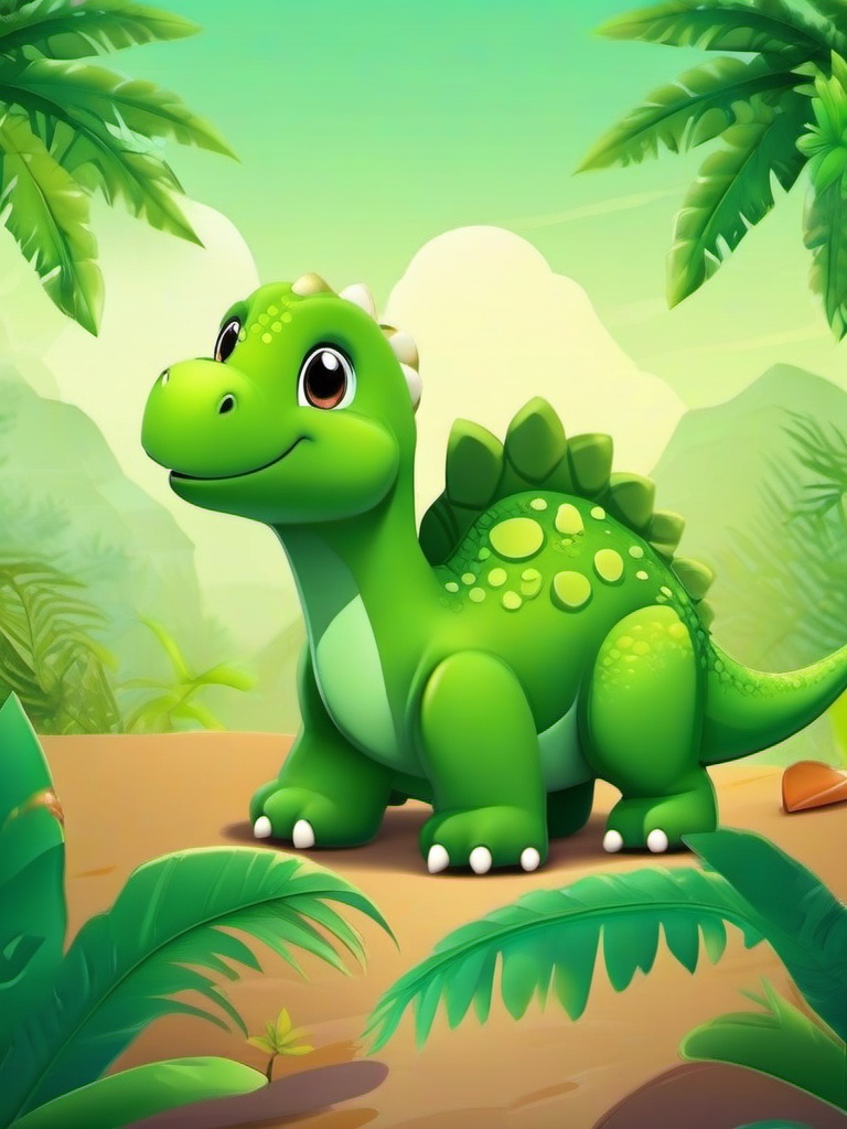 cute green dinosaur wallpaper  ,mobile iphone background wallpaper