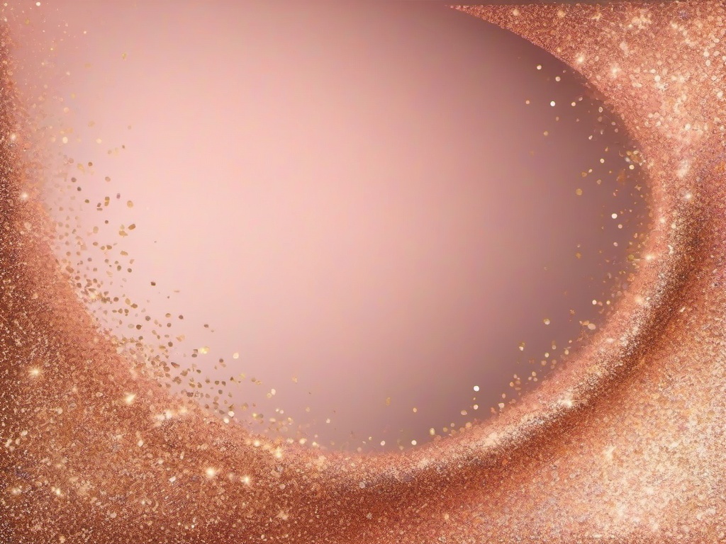 Transparent Rose Gold Glitter Background  