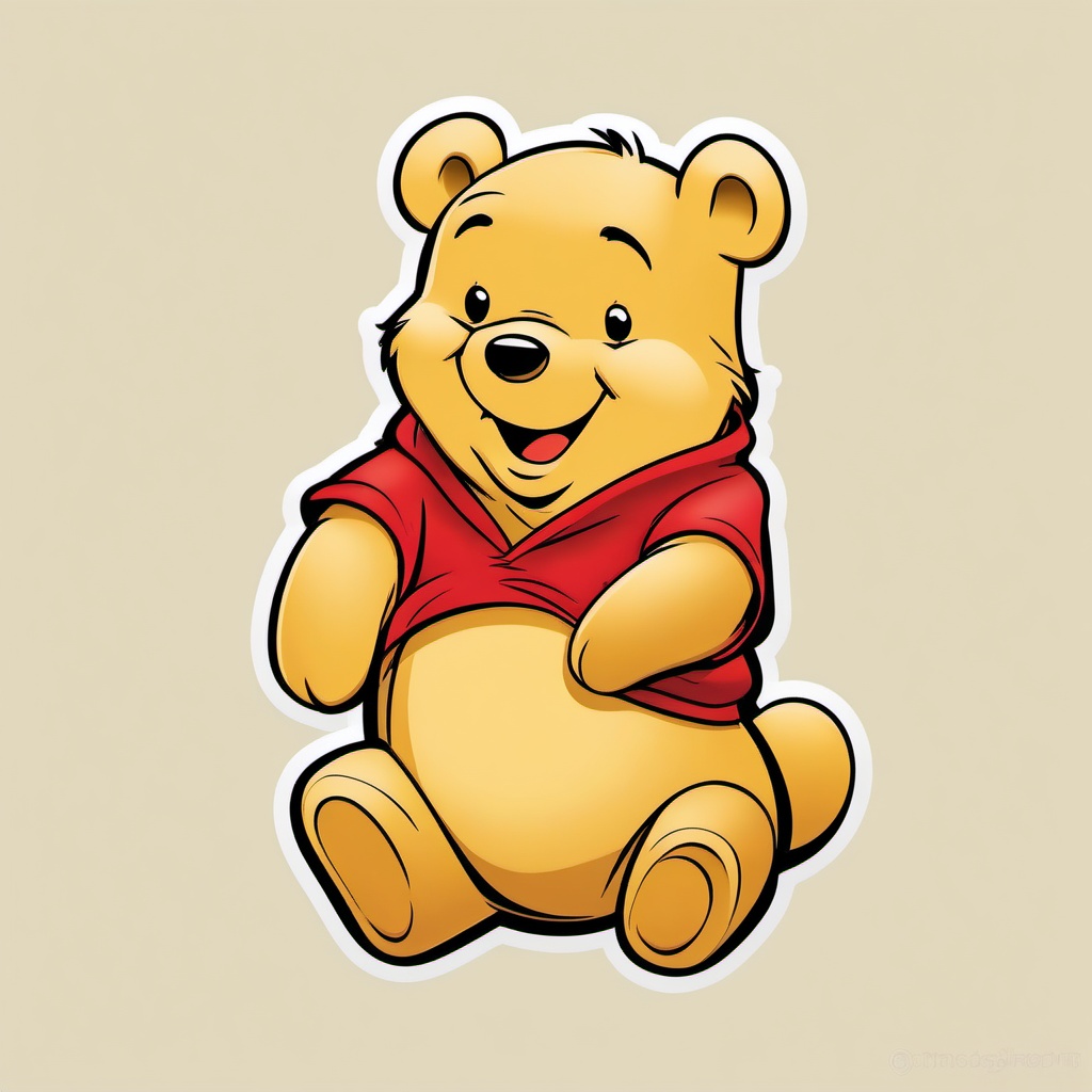 Winnie The Pooh clipart - Pooh bear with a smile  vector clipart