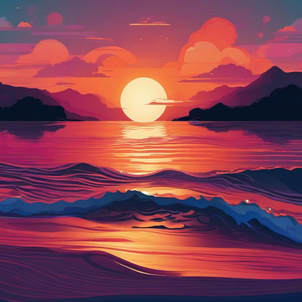 Aesthetic Desktop Wallpaper - Tranquil Beach Sunset on Desktop  intricate patterns, splash art, wallpaper art