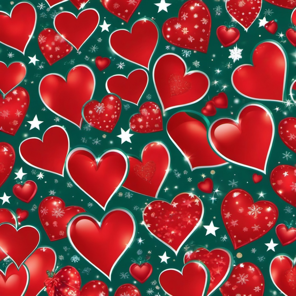 Heart Background Wallpaper - christmas heart background  