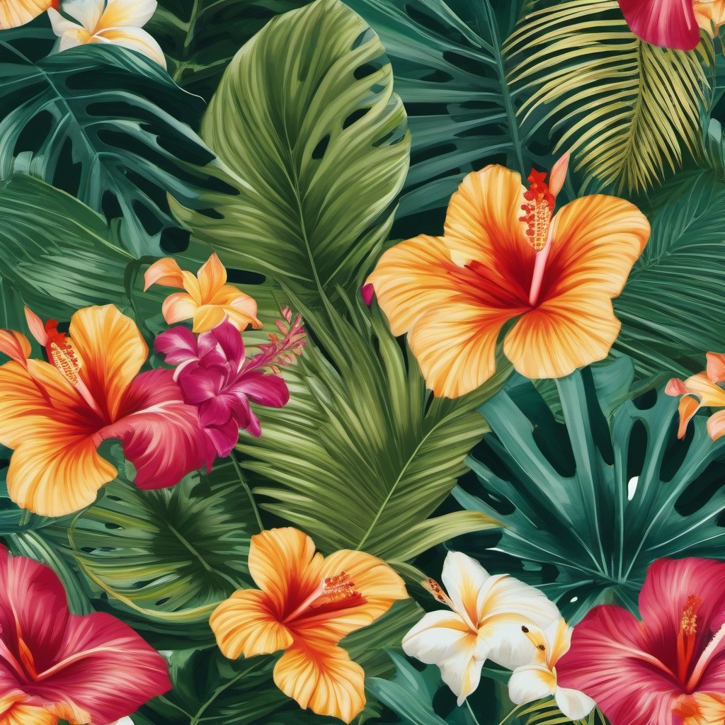 Tropical Paradise Zoom Background intricate details, patterns, wallpaper photo