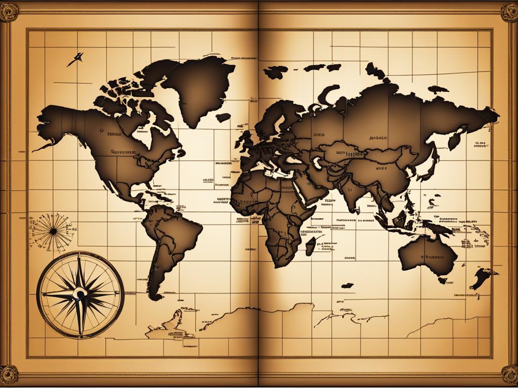 map clipart - a folded, paper map. 