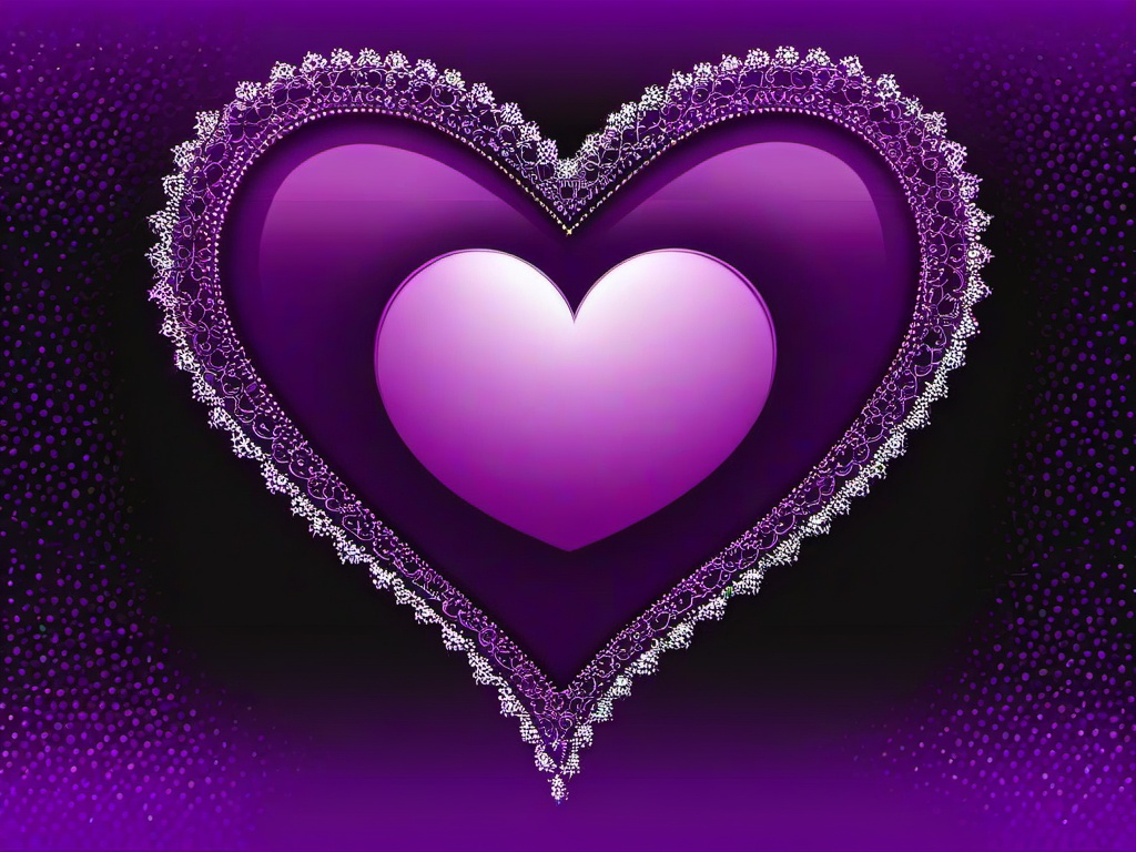 Purple Heart Wallpaper-Wallpaper featuring a purple heart  background wallpaper