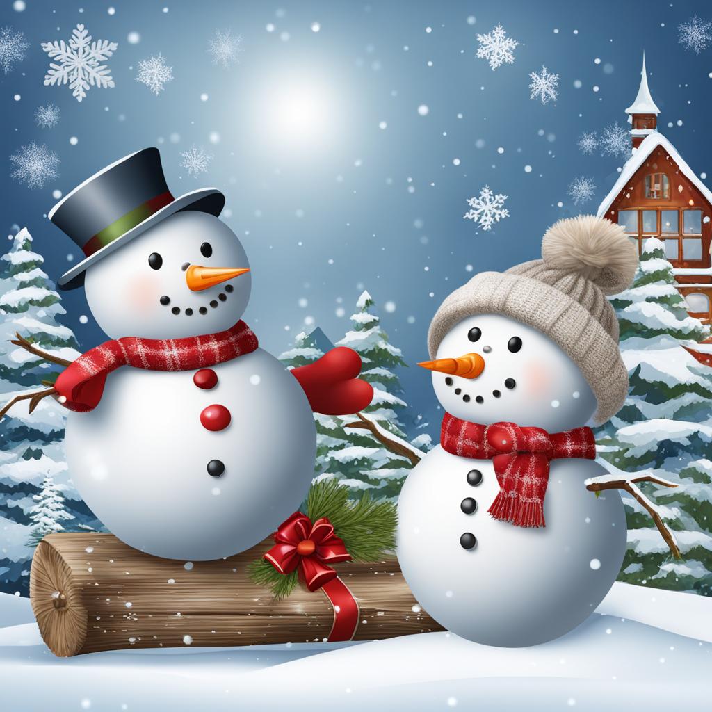 snowman clipart in a snowy wonderland - embodying the charm of winter. 