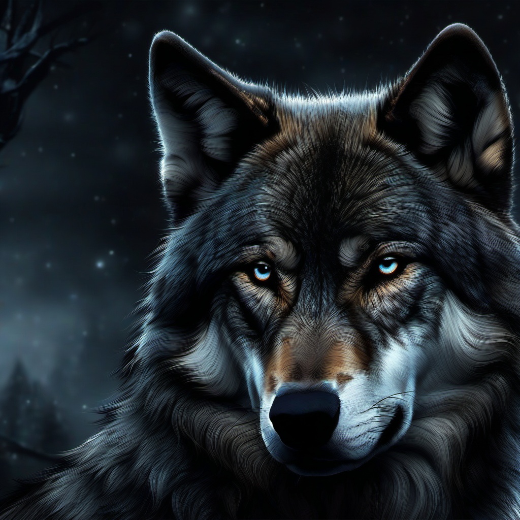 Wolf Wallpaper Dark  ,desktop background wallpaper