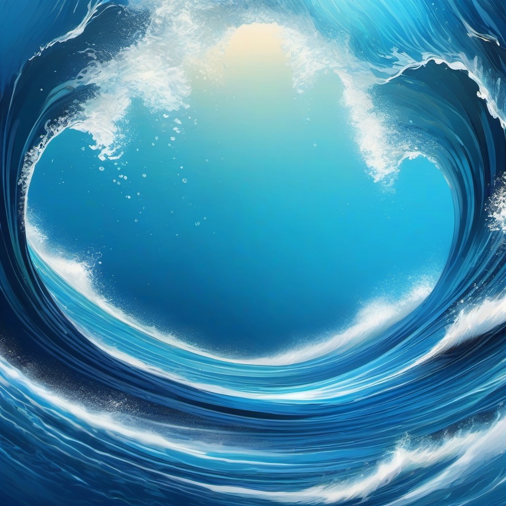 Blue iPhone Wallpaper - Dive into the serene blue depths of the ocean, as blue waves meet a clear horizon, offering a tranquil and peaceful escape.  intricate patterns, splash art, wallpaper art