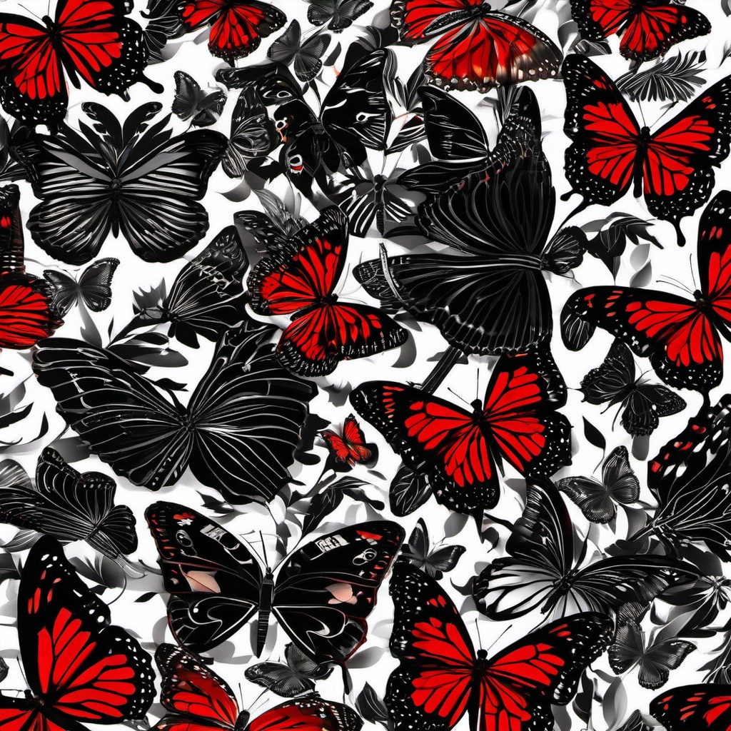 Butterfly Background Wallpaper - black and red butterfly wallpaper  