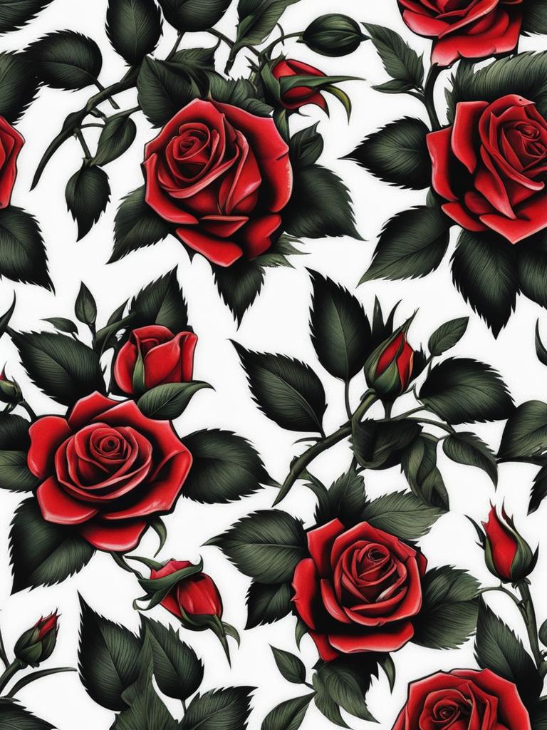 Guns N' Roses tattoo, Tattoos inspired by the iconic rock band Guns N' Roses.  color, tattoo patterns, white clean background