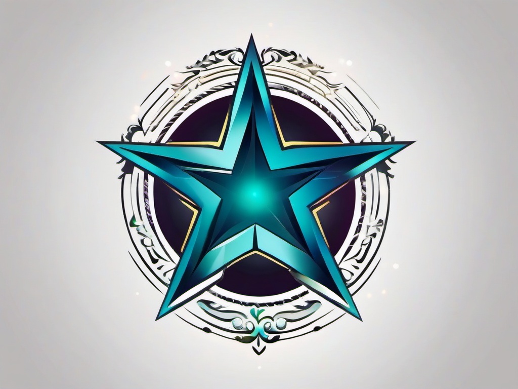 gemini star tattoo  simple vector color tattoo