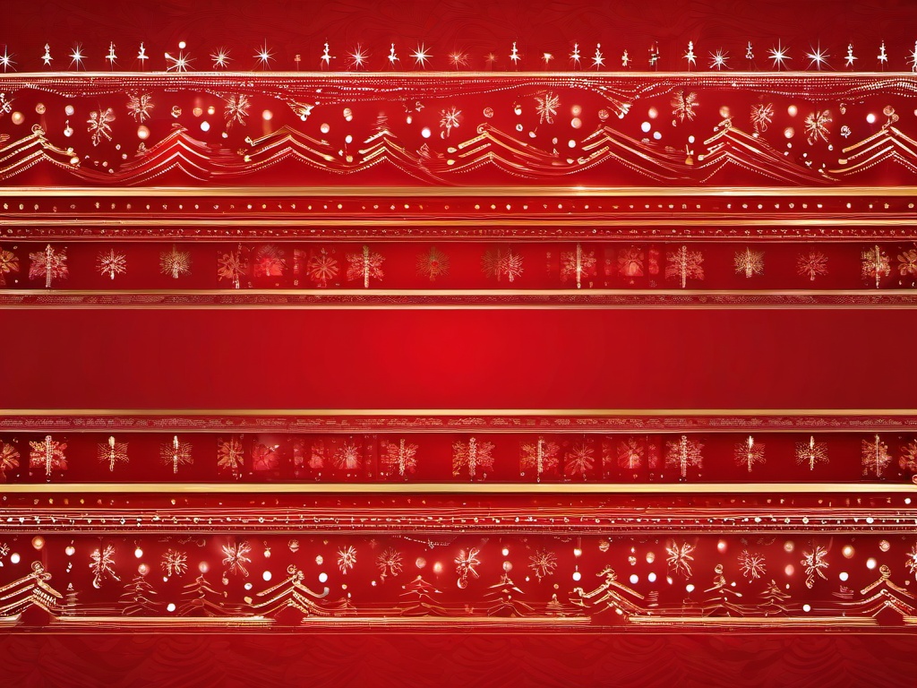 Red Christmas Tree Background  