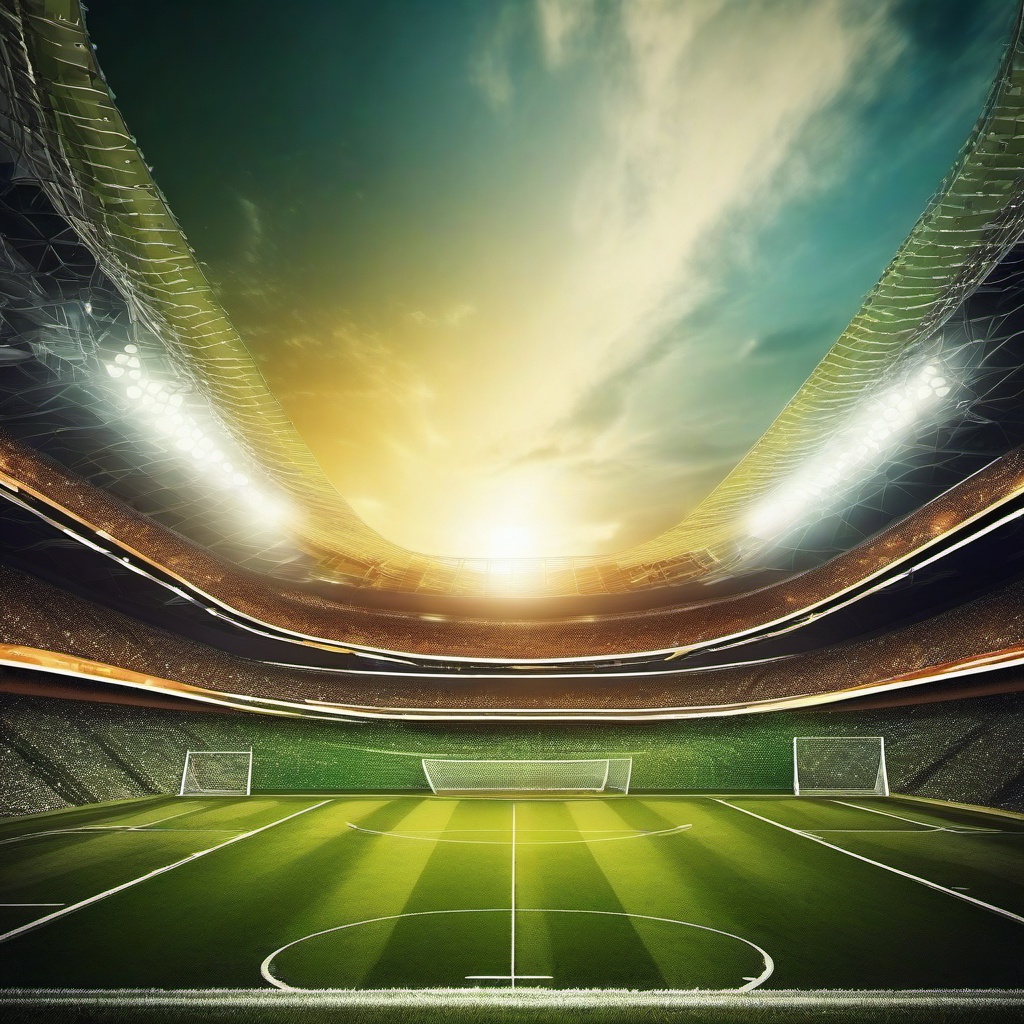 Football Background - Stadium Action During the Game  intricate patterns, splash art, wallpaper art