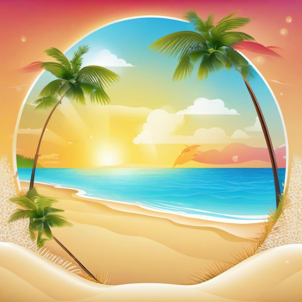 Beach background - sunny beach background  