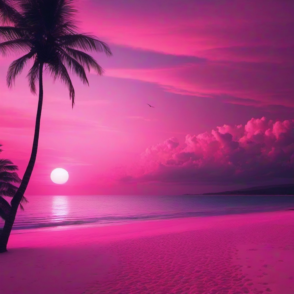 Beach Background Wallpaper - pink beach aesthetic wallpaper  