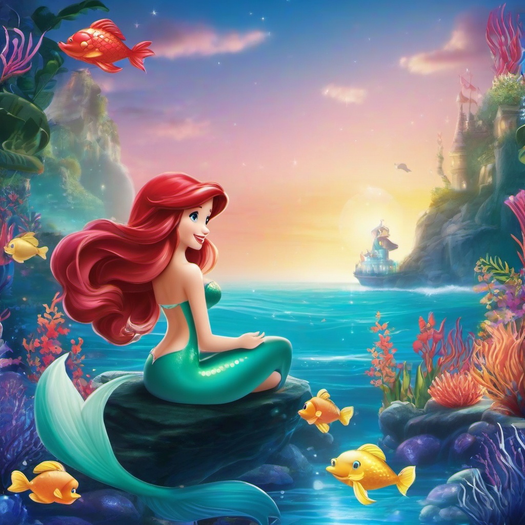 Party Background Wallpaper - little mermaid background for birthday  