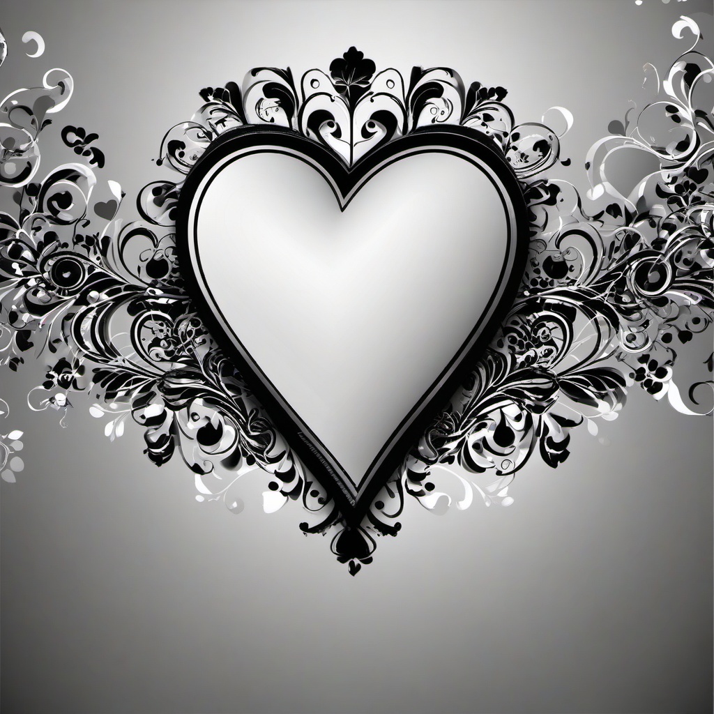 Heart Background Wallpaper - heart background black and white  