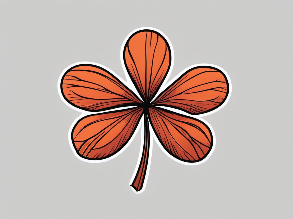 clover  simple color tattoo style