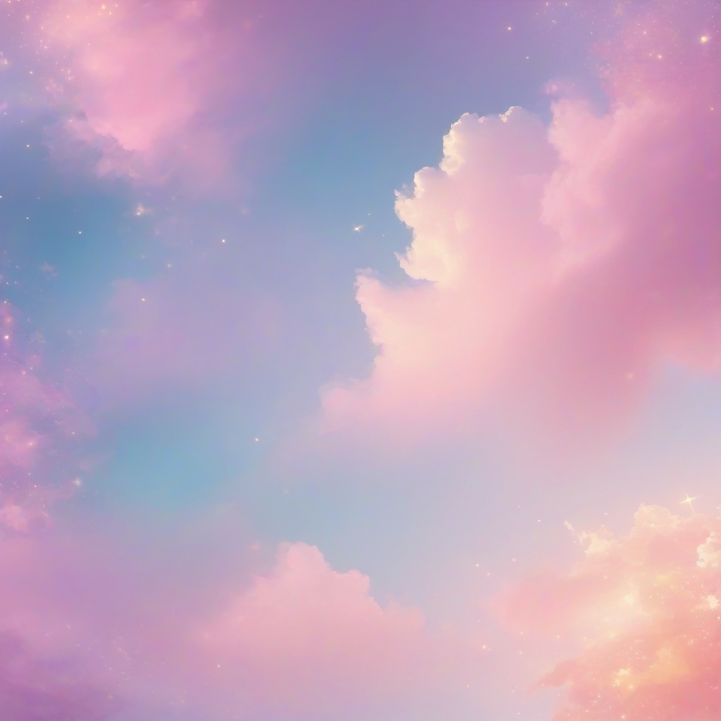 Light Background - Dreamy Pastel Sky at Twilight  wallpaper style, intricate details, patterns, splash art, light colors