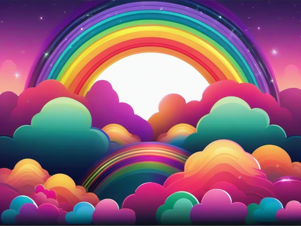 Magical Rainbow Background  