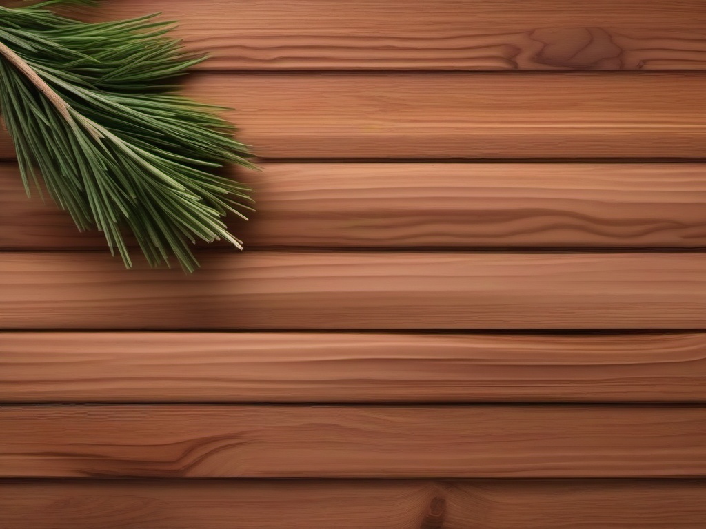 Cedar displaying a soft, reddish hue with a matte, rustic feel top view, product photoshoot realistic background, hyper detail, high resolution