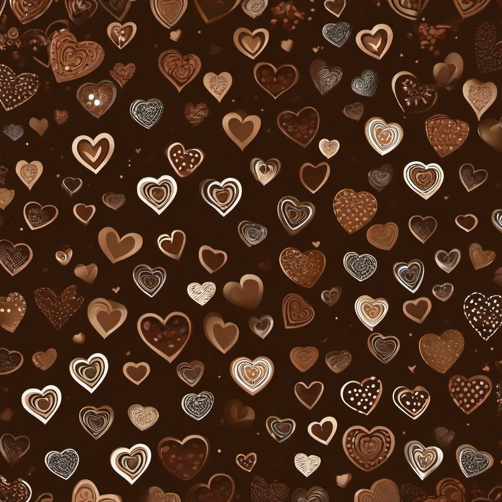 Brown Background Wallpaper - hearts background brown  