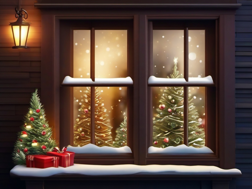 Christmas Window Background  