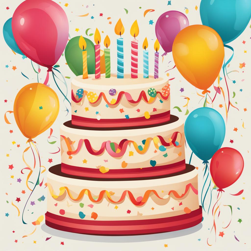 happy birthday clipart - a cheerful and celebratory birthday graphic. 