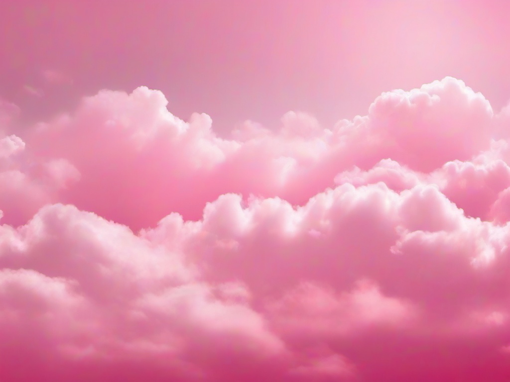 Wallpaper Cloud Pink-Light pink background with soft, white clouds drifting across for a dreamy feel  background wallpaper